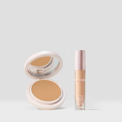 Natural Blur Powder Foundation & Power Plush Concealer Duo